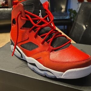 Jordan Men's Red and Black Athletic Shoes